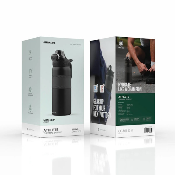 قمقمه ورزشی گرین لاین مدل ATHTMBB گنجایش 0.55 لیتر
