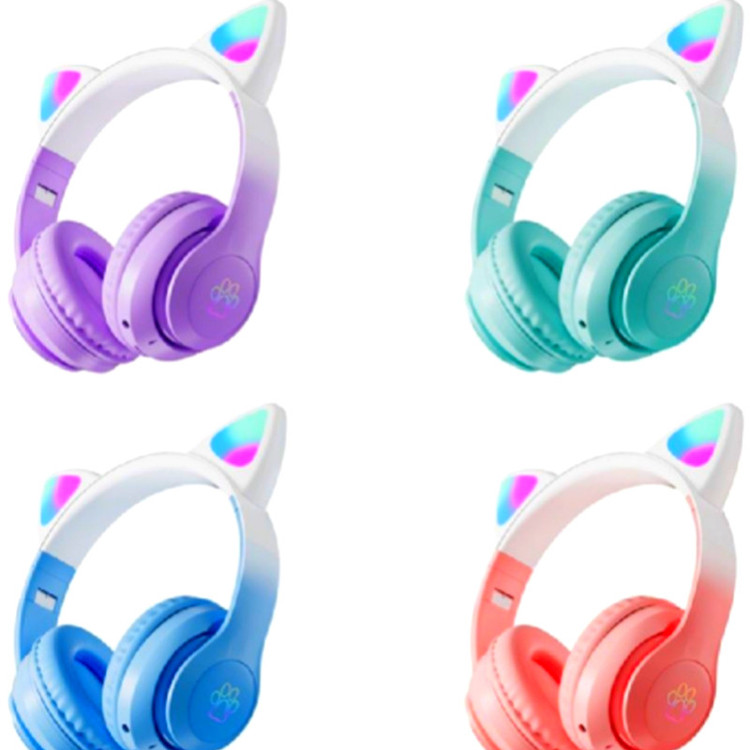 هدفون بلوتوثی مدل STN-28 Pro طرح Cat Ear 2023